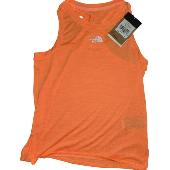 NORTHFACE Girls NeverStop Tank Bright Cantaloupe 18/20 NWT - Picture 5 of 5
